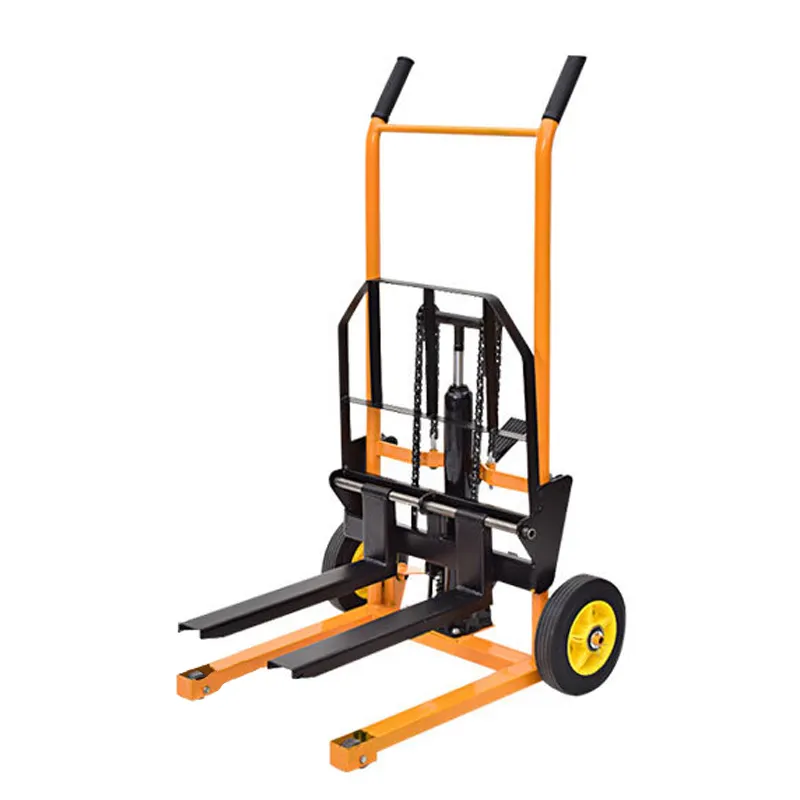 Uni-Silent FT0209 Manual 200kg Pallet Truck Self-Fork Stacker Excellent Performance New Hand-Powered Forklifts for Warehouses