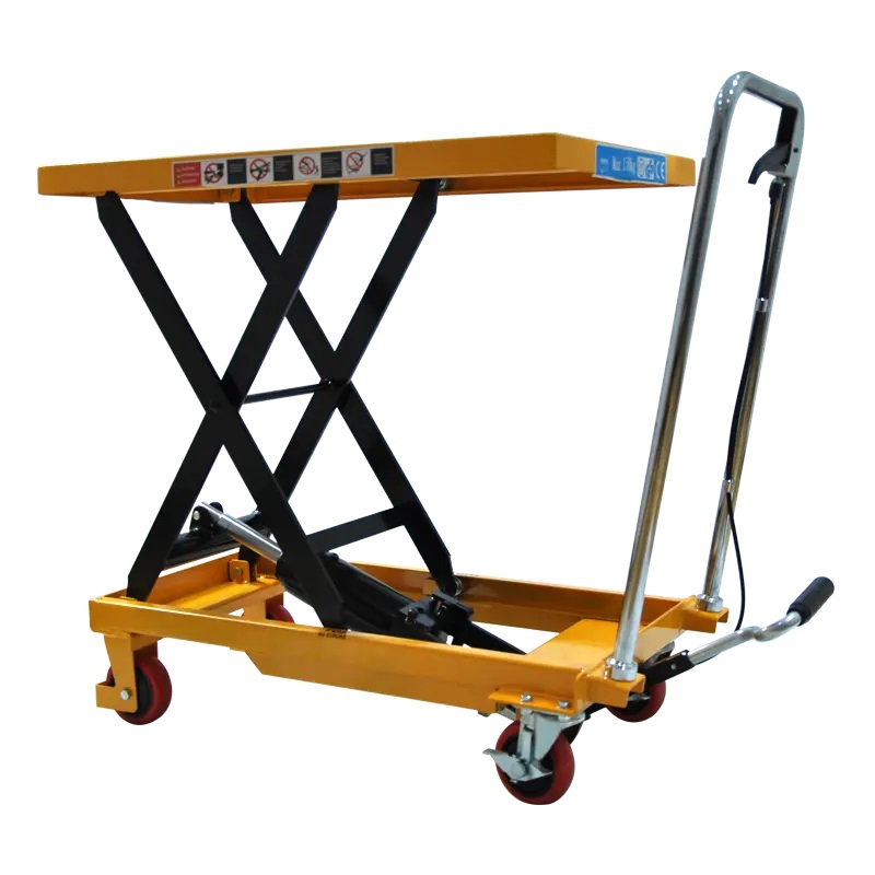  Uni-Silent 150kgs Hot Selling Max Lift Height 720mm Manual Hydraulic Single Scissor Lift Tables LT150